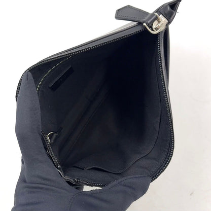 Fendi Mini Occhi Eyes Bugs Monster Leather Black Clutch Silver — view 3
