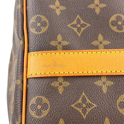 Louis Vuitton Keepall Bandouliere 50 Monogram Leather Brown Boston Bag Gold — view 4