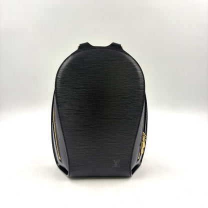 Louis Vuitton Mabillon Epi Leather Noir Black Backpack Gold