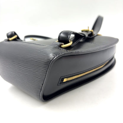 Louis Vuitton Mabillon Epi Leather Noir Black Backpack Gold — view 8
