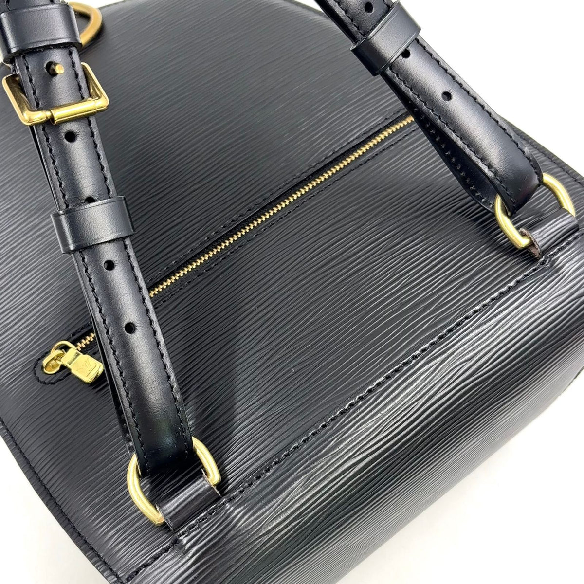 Louis Vuitton Mabillon Epi Leather Noir Black Backpack Gold — view 6