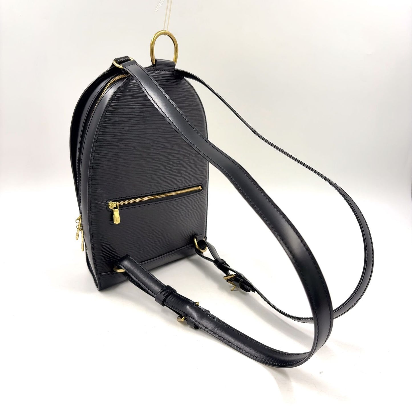 Louis Vuitton Mabillon Epi Leather Noir Black Backpack Gold — view 2