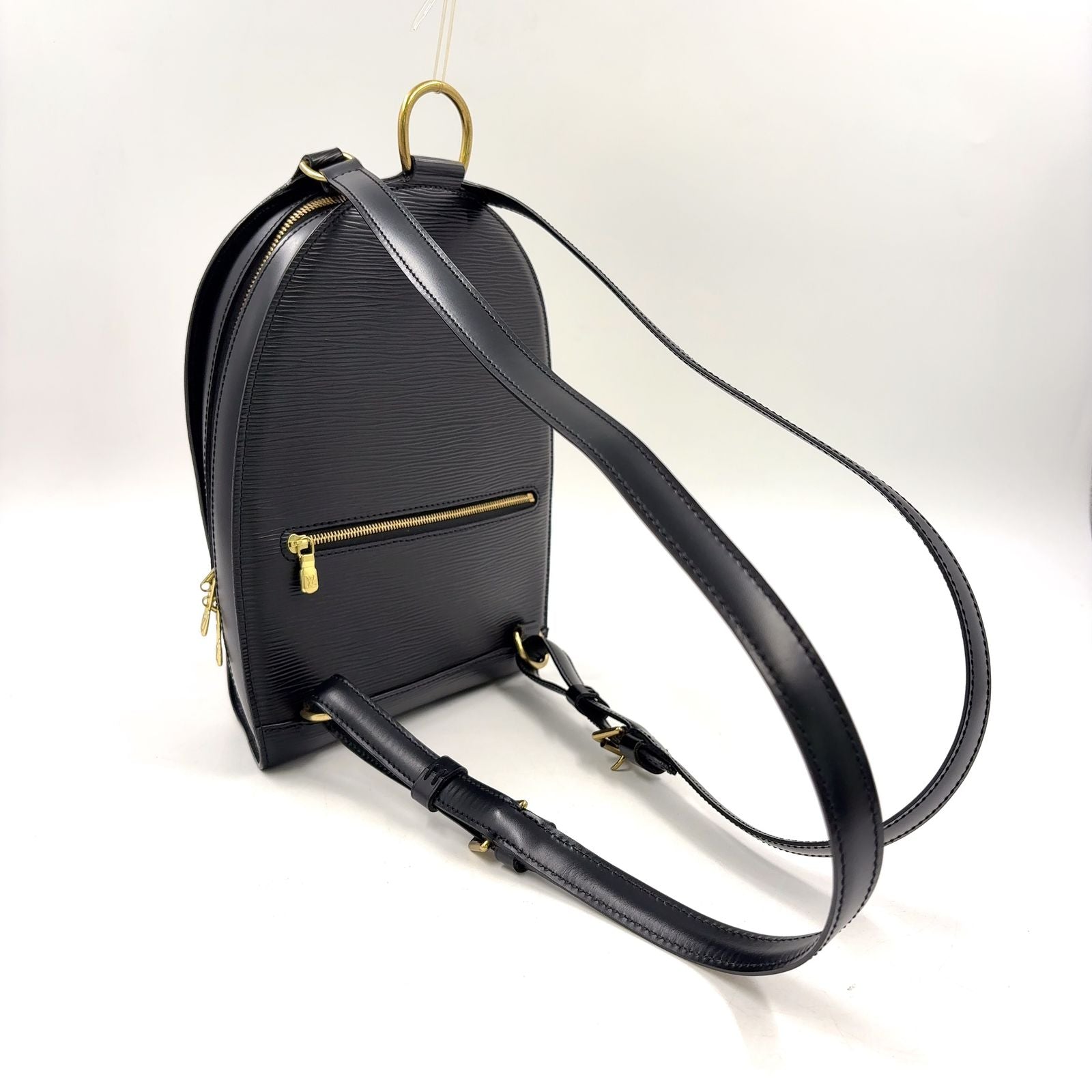 Louis Vuitton Mabillon Epi Leather Noir Black Backpack Gold — view 2