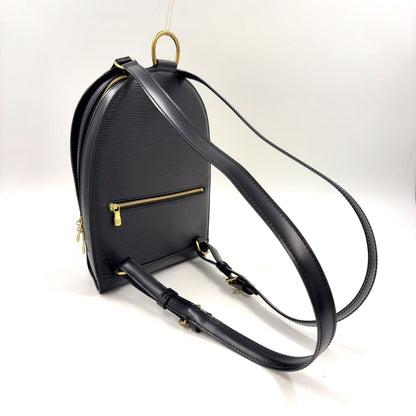 Louis Vuitton Mabillon Epi Leather Noir Black Backpack Gold — view 2