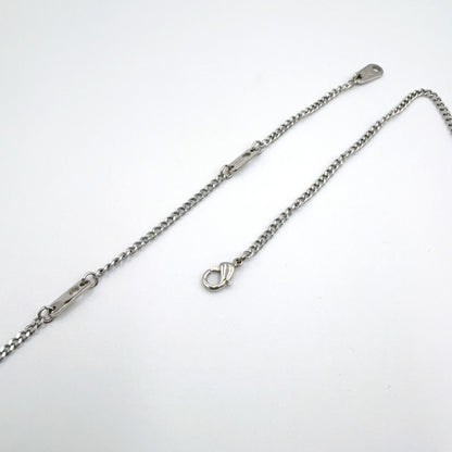 Louis Vuitton LV Award Pendant Metal Enamel Silver Black Necklace — view 8