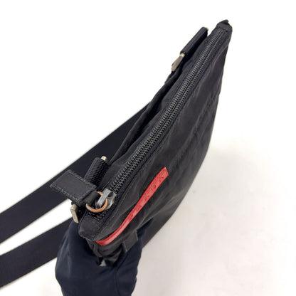 Prada Sports Nylon Black Shoulder Bag Silver — view 5