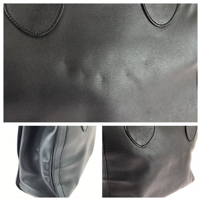 Gucci Bamboo Black Gold Leather Tote — view 5