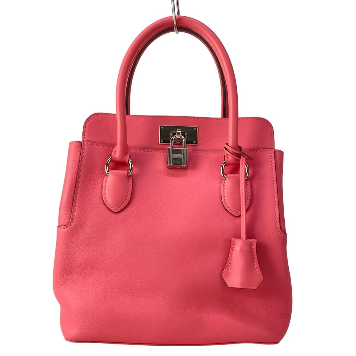 Hermes Handbag Toolbox 20 Pink Silver
