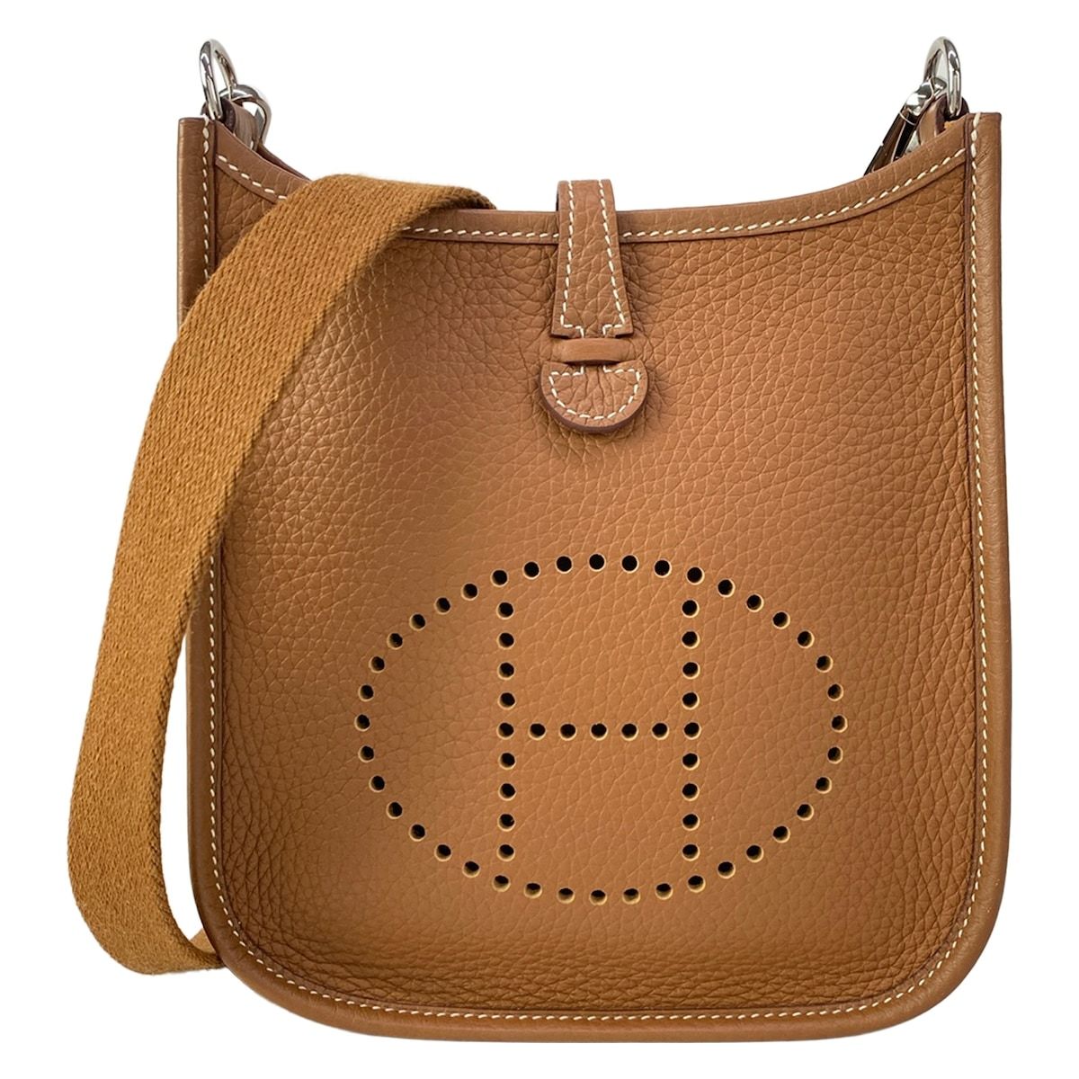 Hermes Shoulder Bag Evelyne TPM Amazon Gold Silver