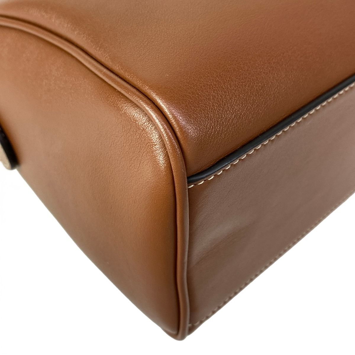 Celine Handbag Small Boston Cuir Triomphe Tan Mini — view 7