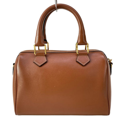 Celine Handbag Small Boston Cuir Triomphe Tan Mini — view 3