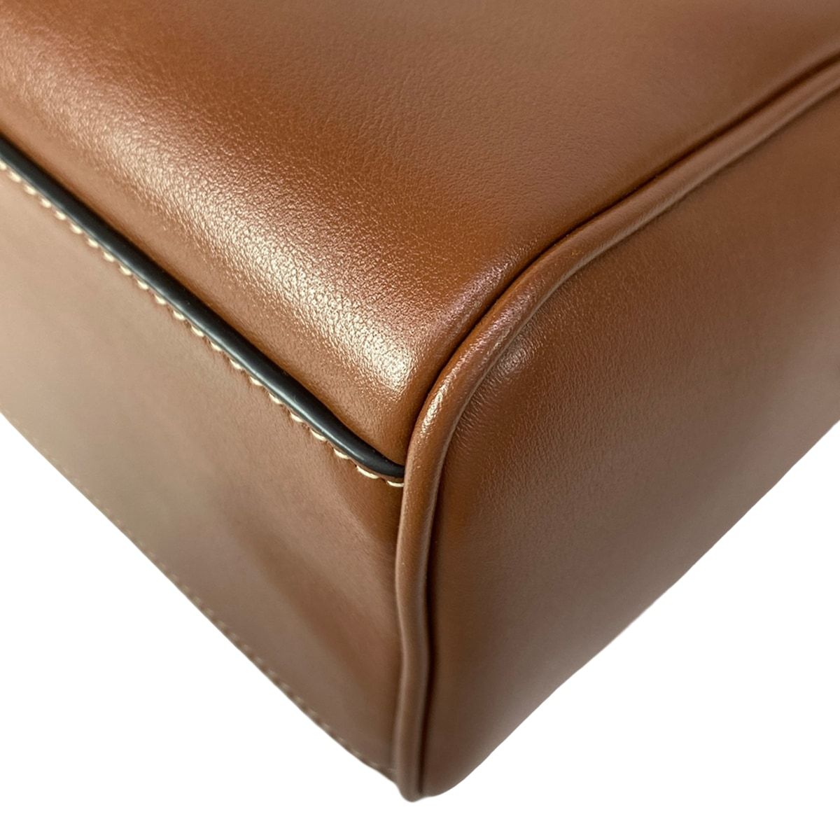 Celine Handbag Small Boston Cuir Triomphe Tan Mini — view 8