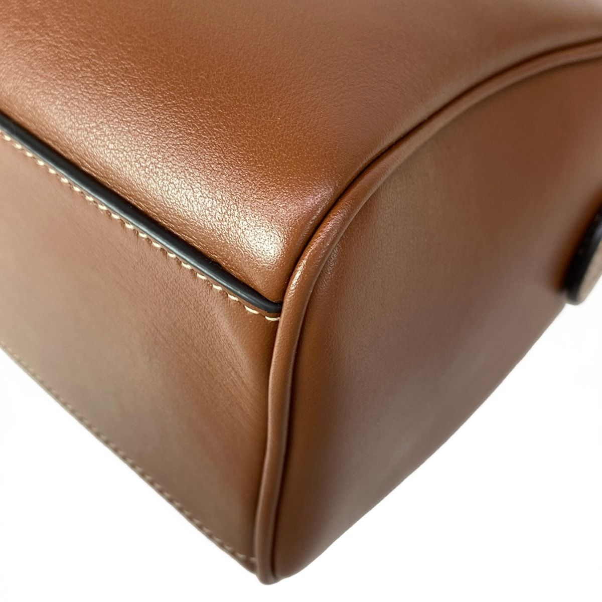 Celine Handbag Small Boston Cuir Triomphe Tan Mini — view 6