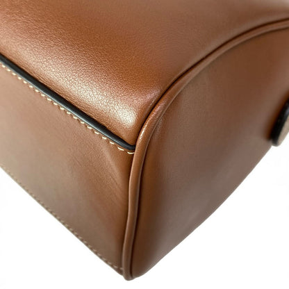 Celine Handbag Small Boston Cuir Triomphe Tan Mini — view 6