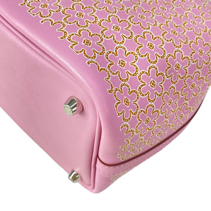 Hermes Handbag Picotin Lock 18 PM Mauve Sylvestre Cuible White Lucky Daisy — view 8