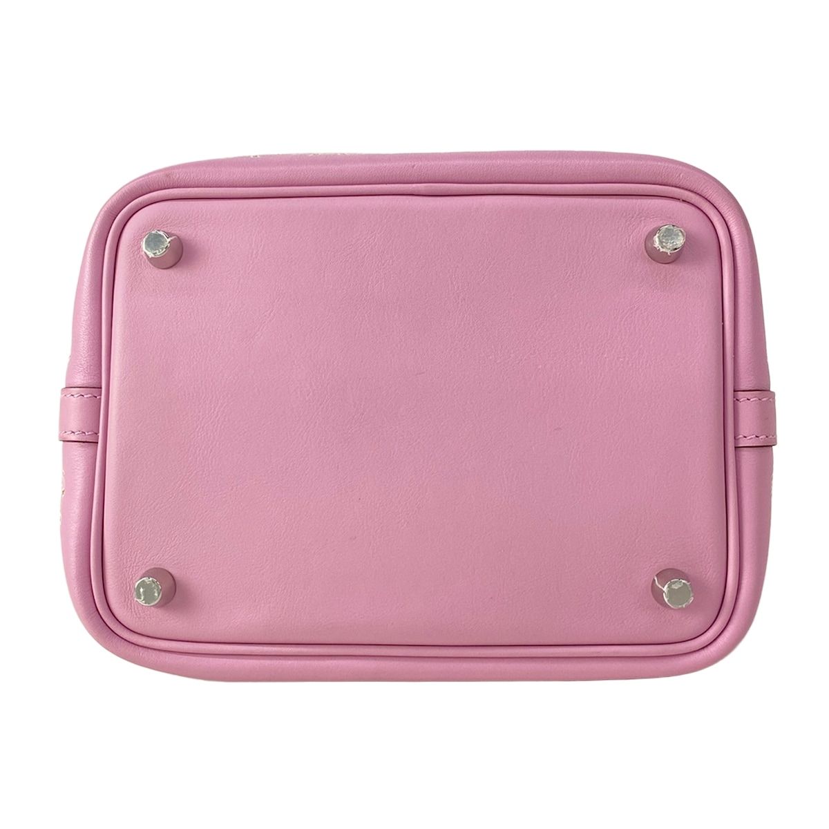 Hermes Handbag Picotin Lock 18 PM Mauve Sylvestre Cuible White Lucky Daisy — view 5