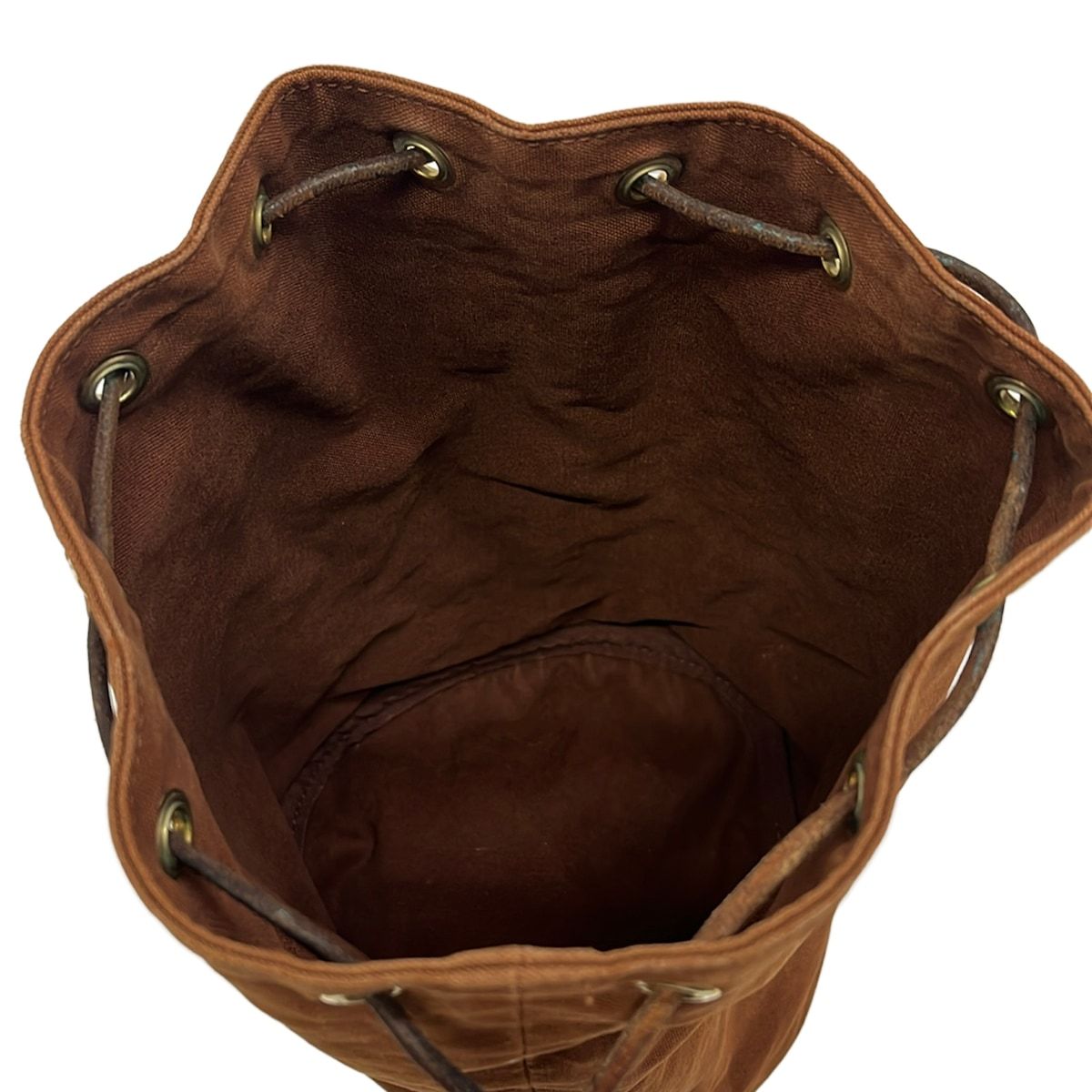 Hermes Bag Polochon Mimile Dark Brown Gold — view 7