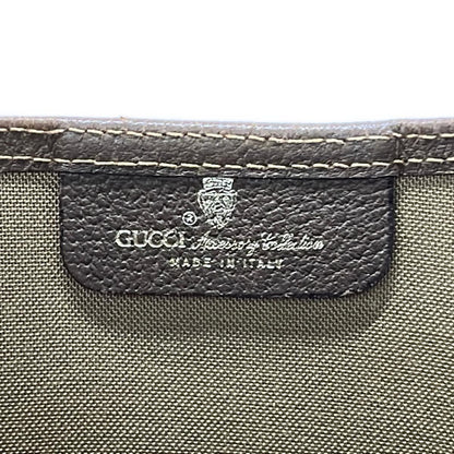 Gucci Tote GG Pattern Beige Brown Vintage Sherry Line Leather — view 8