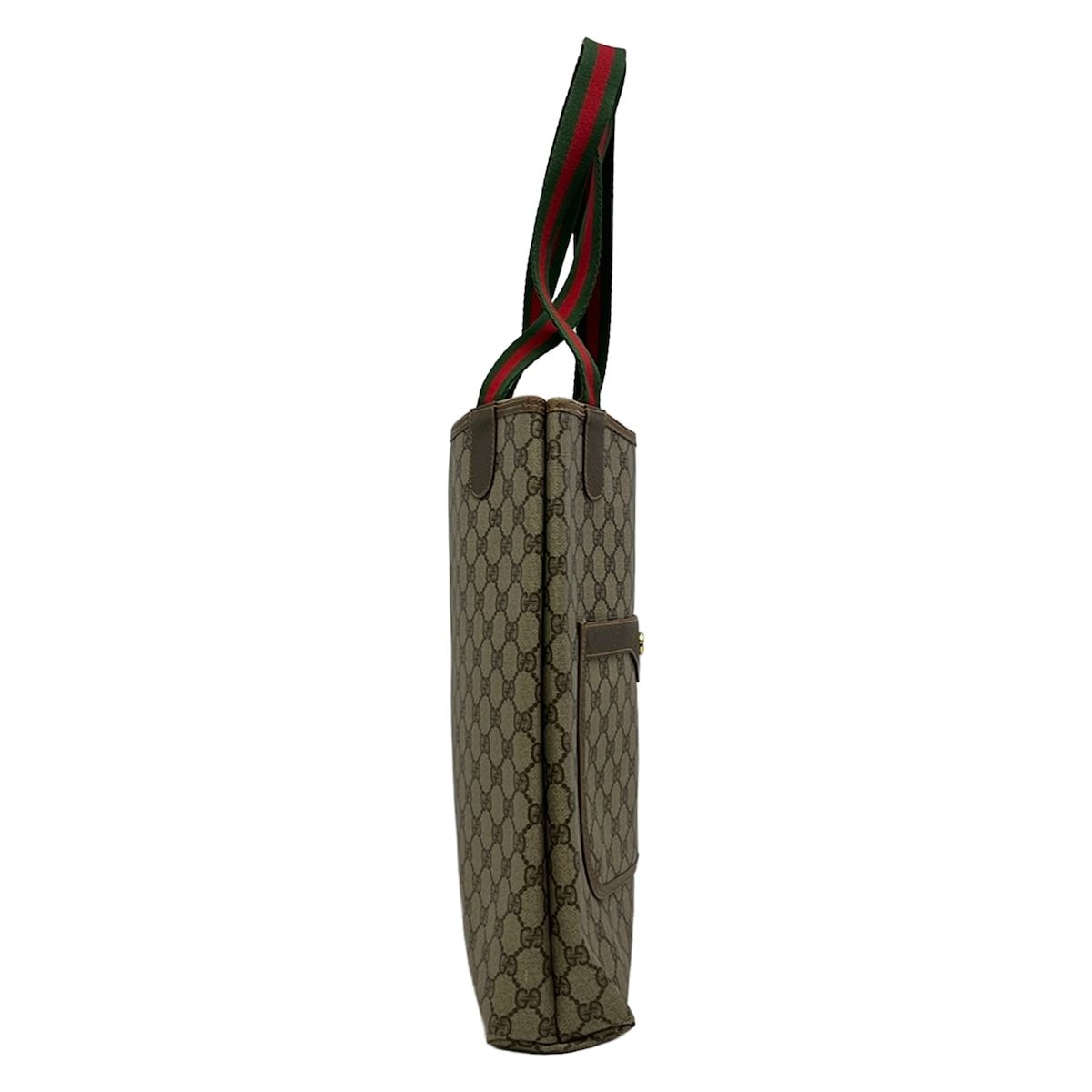 Gucci Tote GG Pattern Beige Brown Vintage Sherry Line Leather — view 4