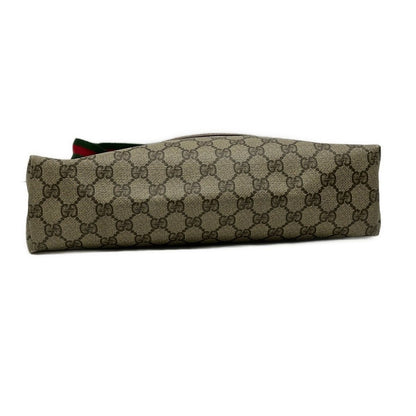 Gucci Tote GG Pattern Beige Brown Vintage Sherry Line Leather — view 5