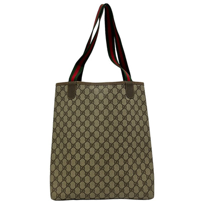 Gucci Tote GG Pattern Beige Brown Vintage Sherry Line Leather — view 3