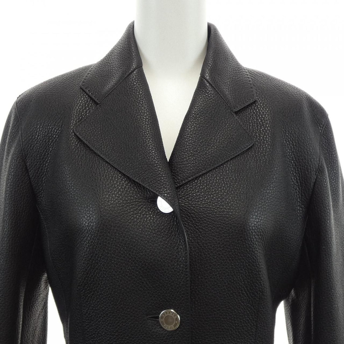 Hermes Clou de Selle Leather Jacket — view 5