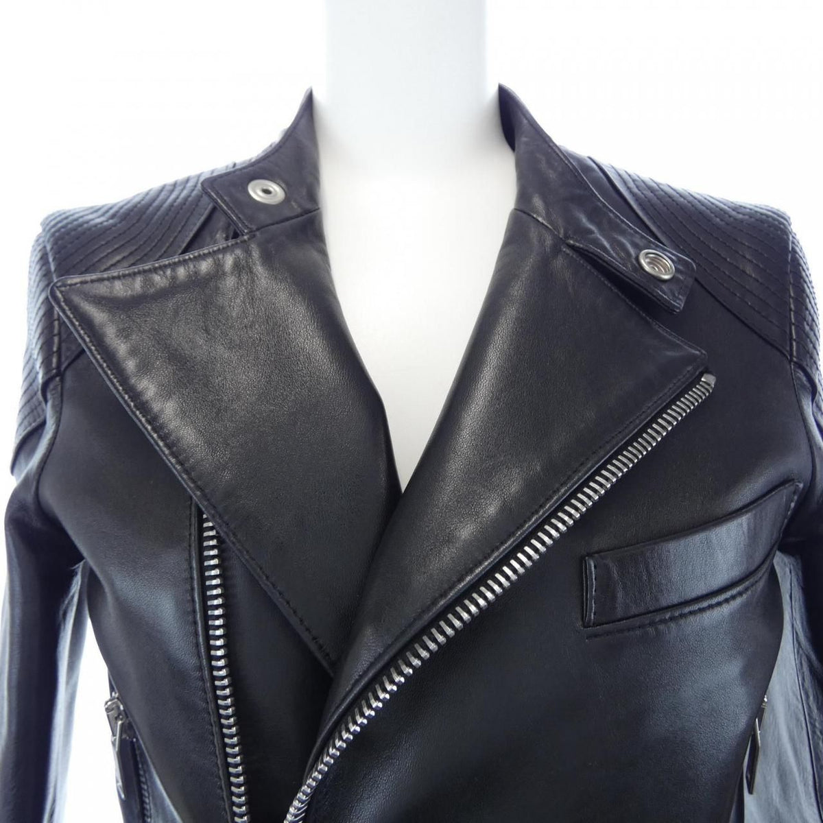 Saint Laurent Leather Rider's Jacket — view 5