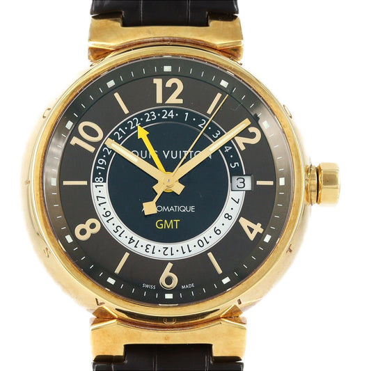 Louis Vuitton Tambour GMT YG Automatic Watch