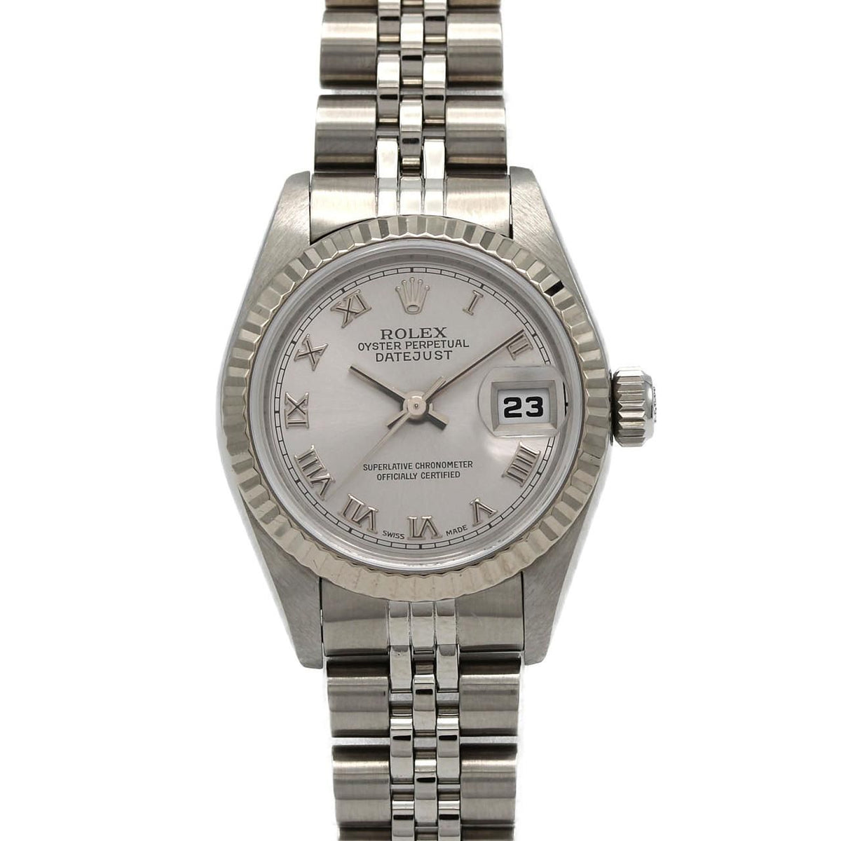 Rolex Datejust Stainless Steel White Gold Automatic Watch