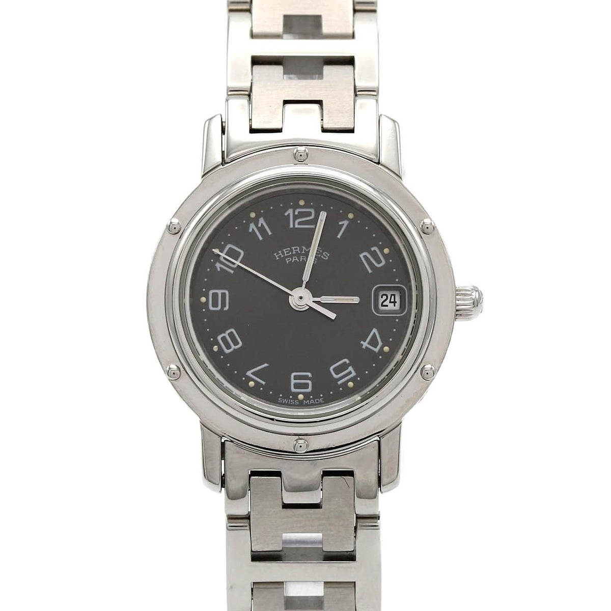 Hermes Clipper SS Quartz Watch