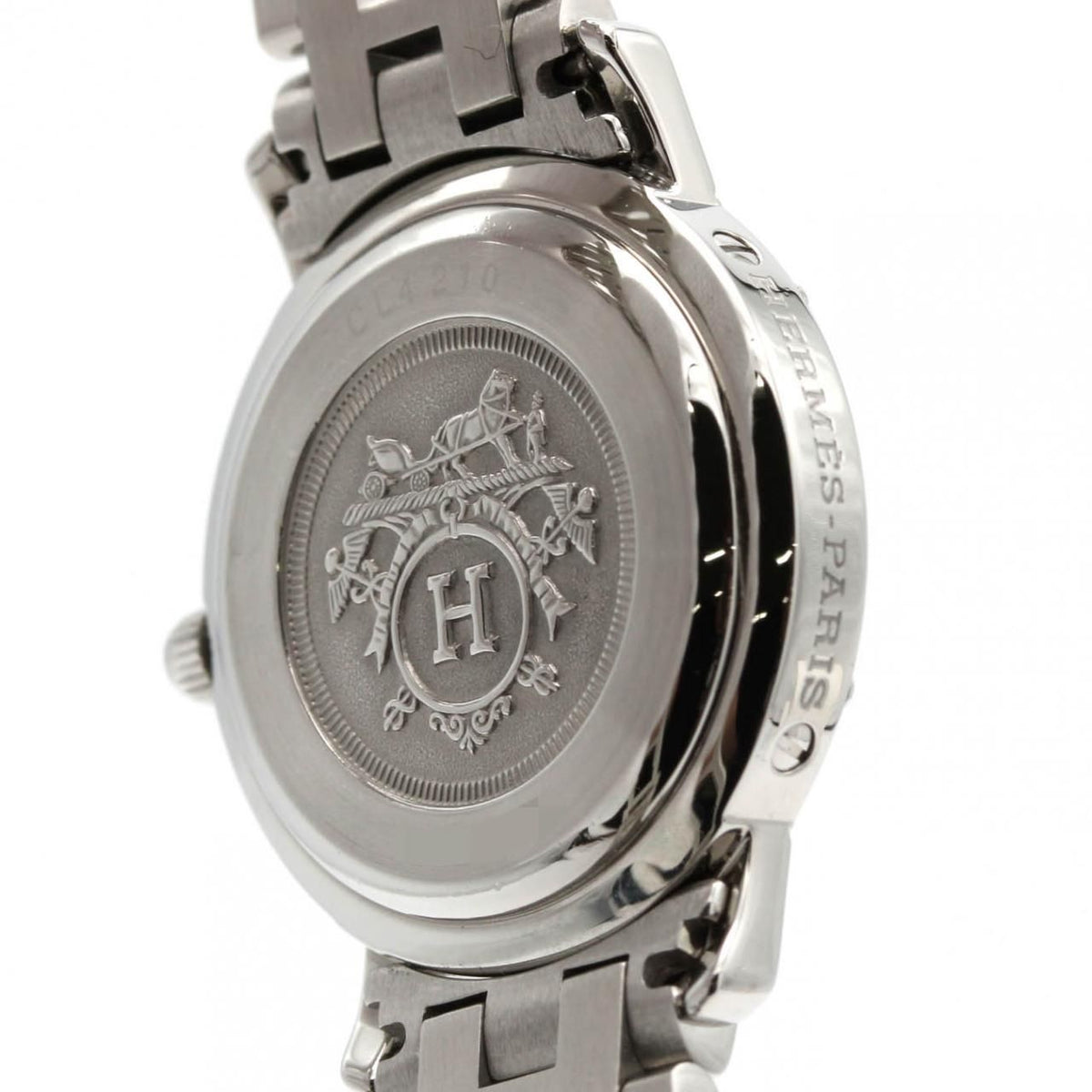 Hermes Clipper SS Quartz Watch — view 6