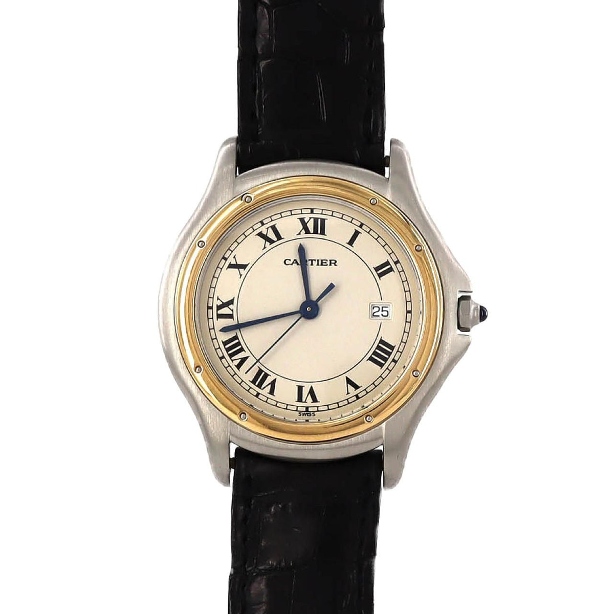 Cartier Panthere Cougar LM Stainless Steel Yellow Gold Quartz Watch