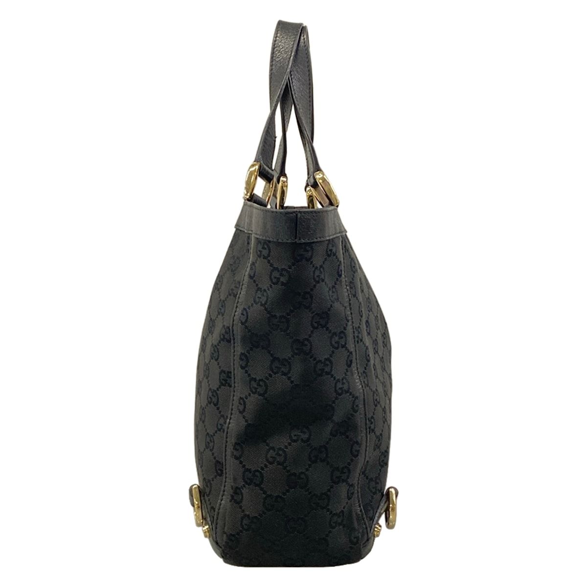 Gucci Tote Abbey GG Pattern Black Leather — view 2