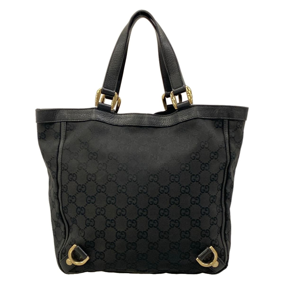 Gucci Tote Abbey GG Pattern Black Leather — view 3