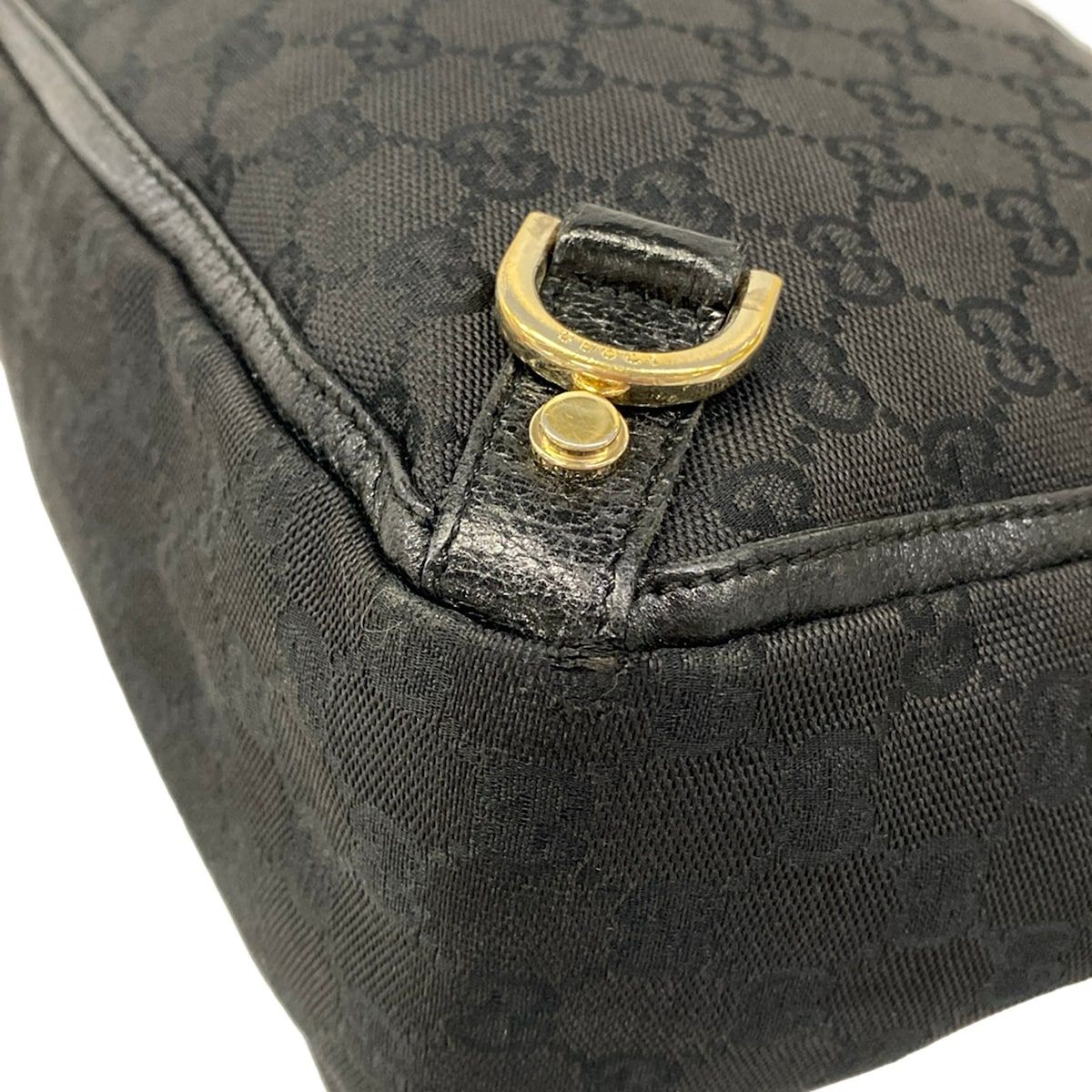 Gucci Tote Abbey GG Pattern Black Leather — view 6