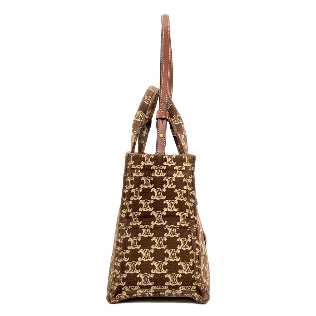 Celine Small Cabas Thais Triomphe 2-Way Handbag Canvas — view 3
