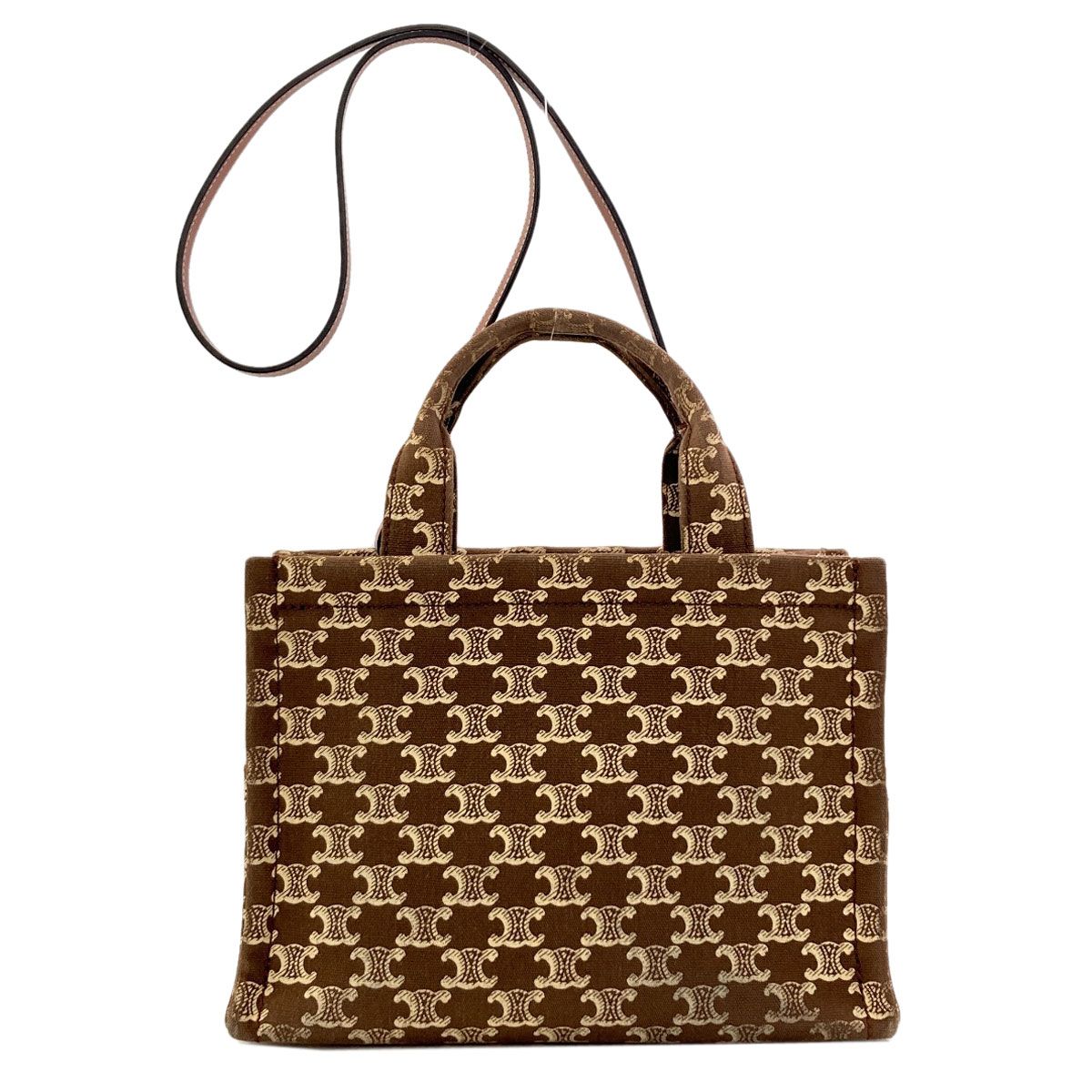 Celine Small Cabas Thais Triomphe 2-Way Handbag Canvas — view 2