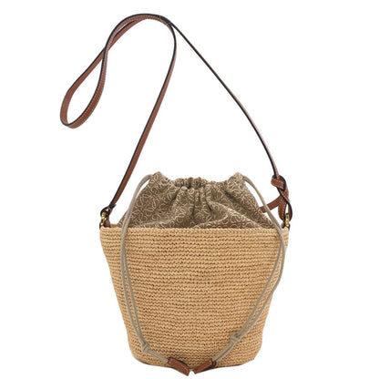 Loewe Slit Pochette Shoulder Bag Raffia — view 2