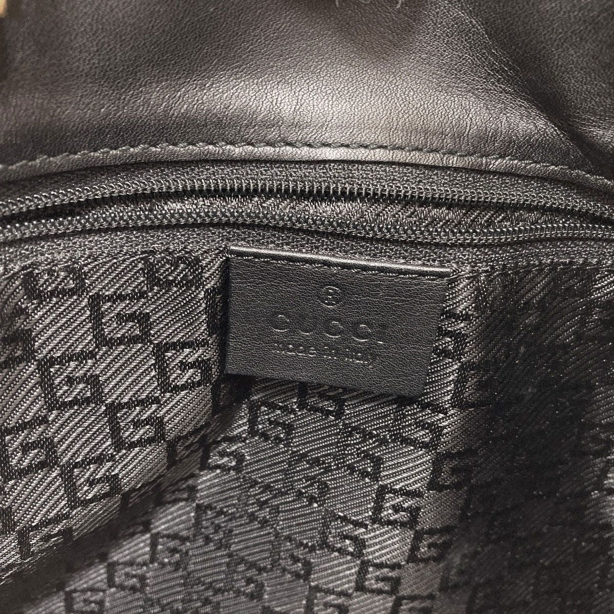Gucci 002 Quilted Herringbone Handbag Leather — view 6
