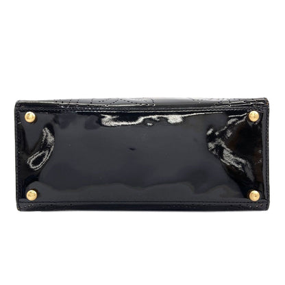Chanel Camellia Perforated Gold Handbag Patent — view 4