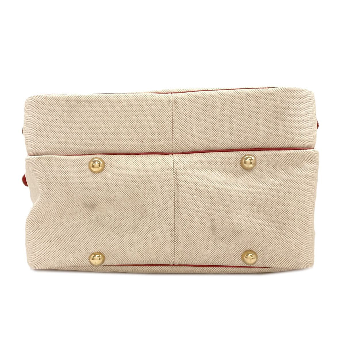 Hermes Victoria Gold Shoulder Bag Toile Leather — view 4