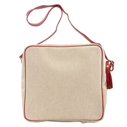 Hermes Victoria Gold Shoulder Bag Toile Leather — view 2