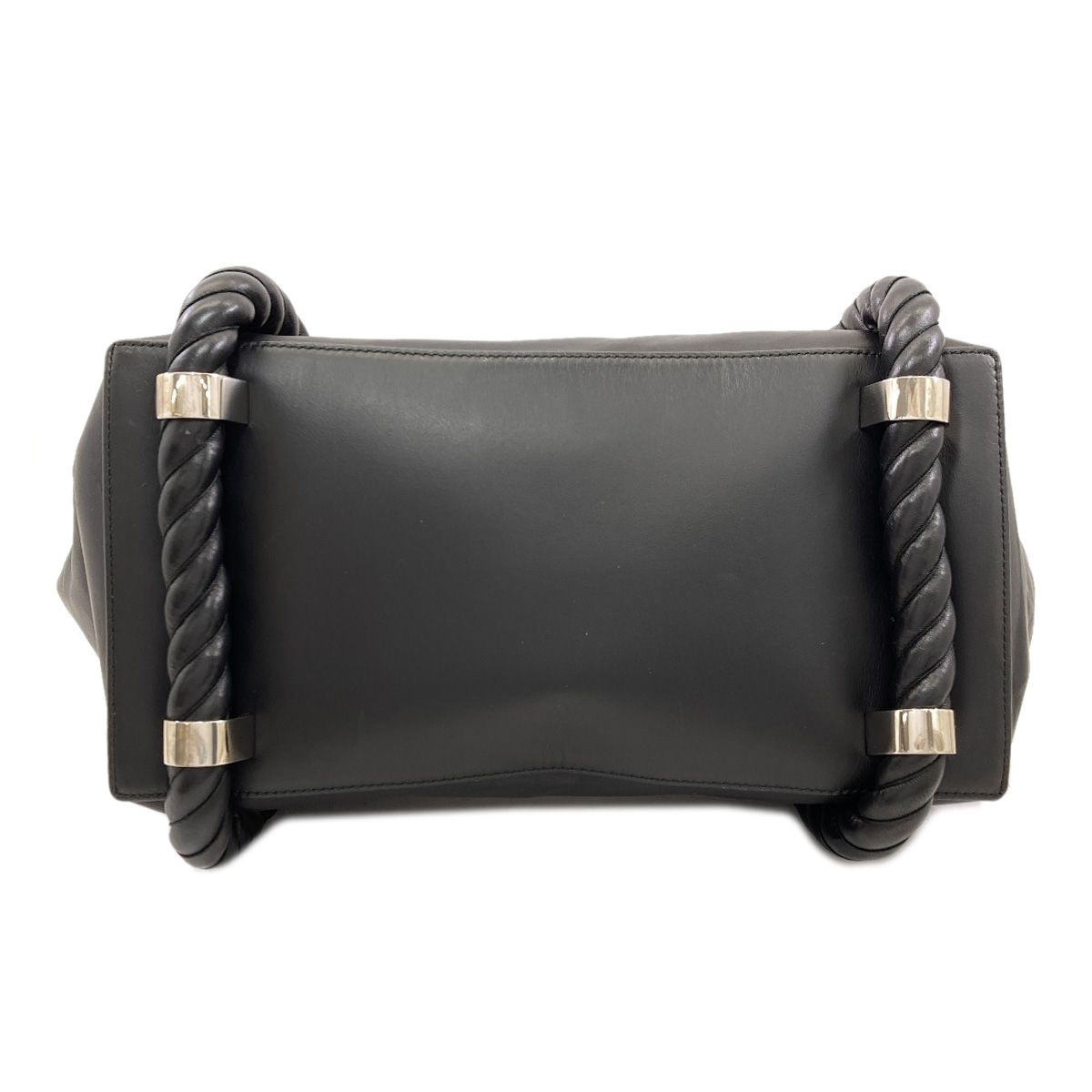 Balenciaga Navy Cabas Rope Handle Tote Calfskin — view 4