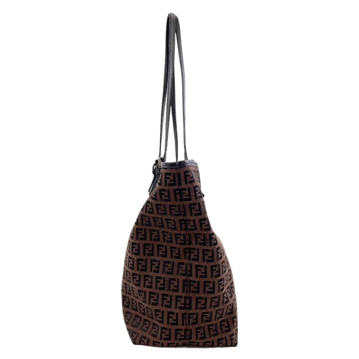 Fendi Zucchino Tote Canvas Leather — view 3