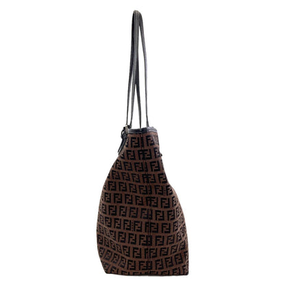 Fendi Zucchino Tote Canvas Leather — view 3
