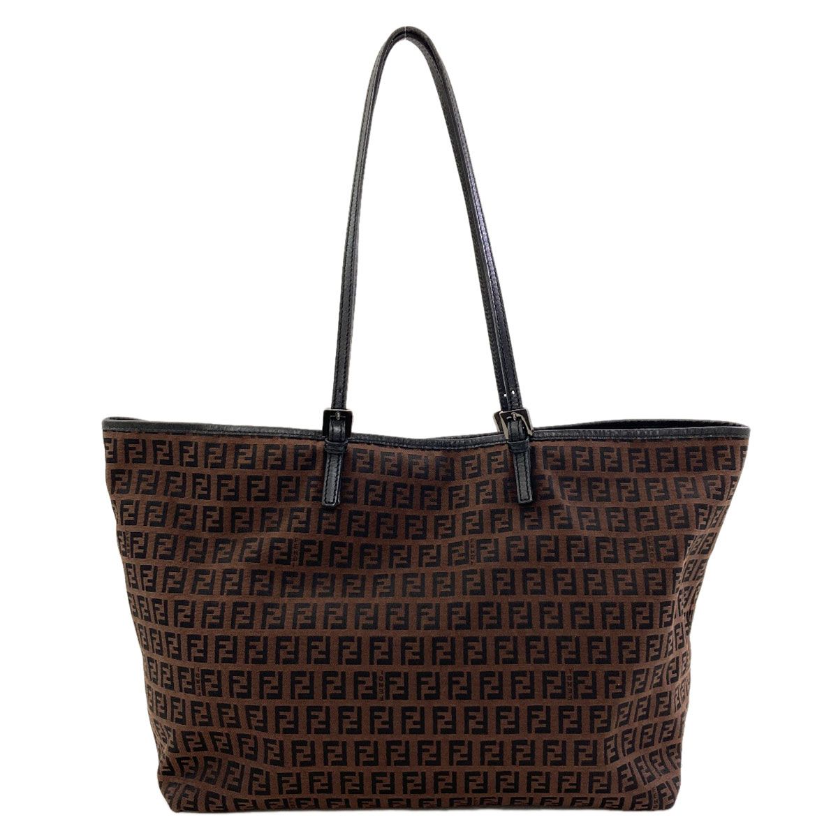 Fendi Zucchino Tote Canvas Leather — view 2