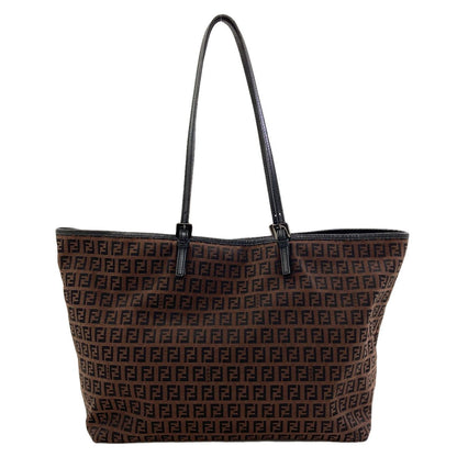 Fendi Zucchino Tote Canvas Leather — view 2