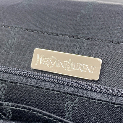 Saint Laurent Yves Logo Stripe Shoulder Bag Nylon Canvas — view 6