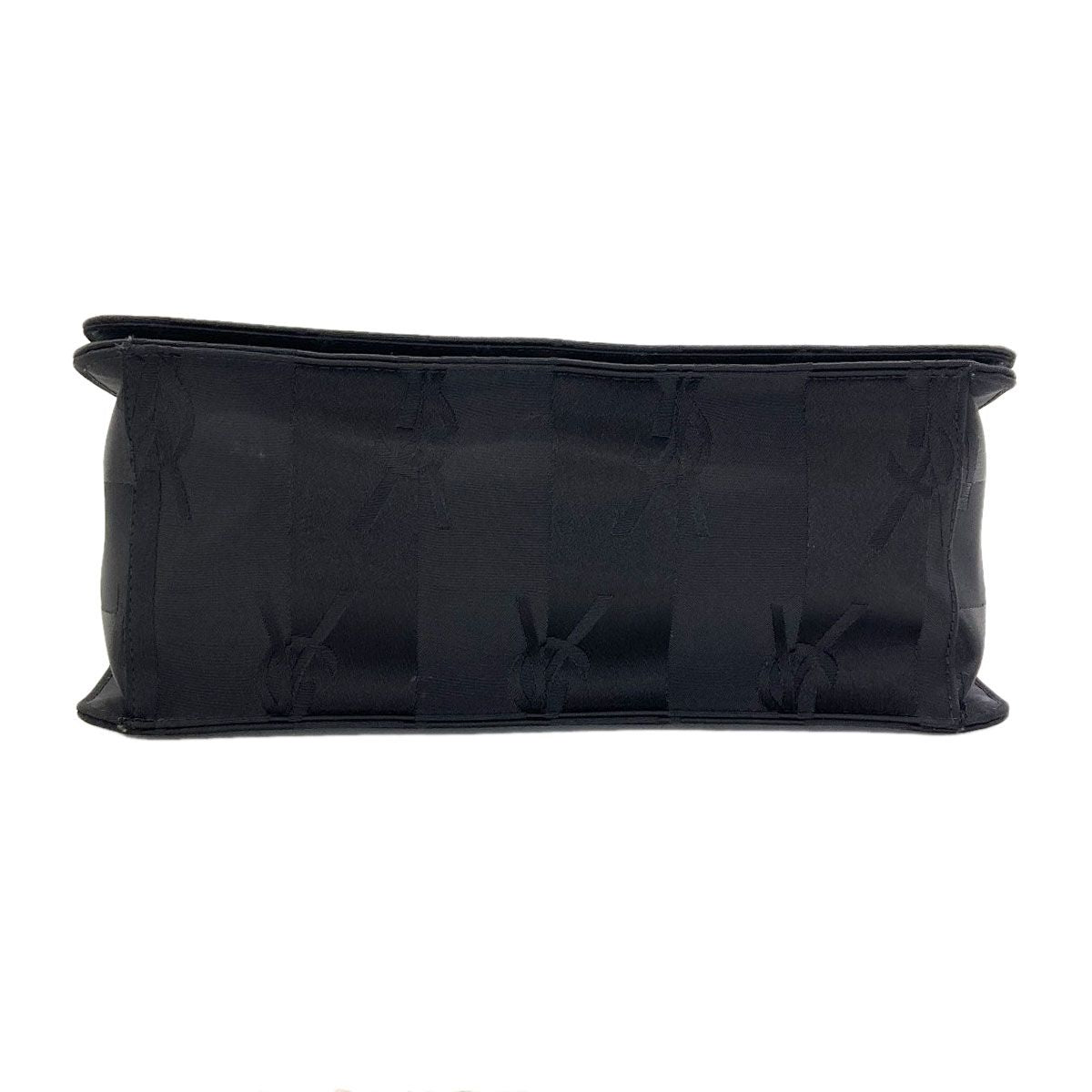 Saint Laurent Yves Logo Stripe Shoulder Bag Nylon Canvas — view 4