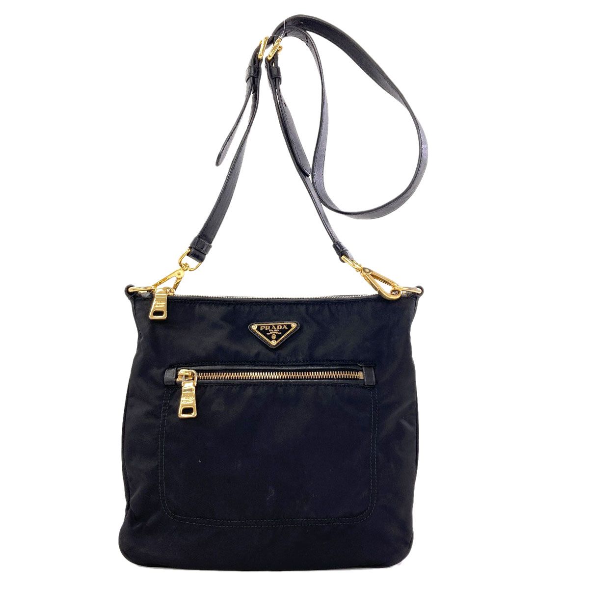 Prada Logo Shoulder Bag Nylon